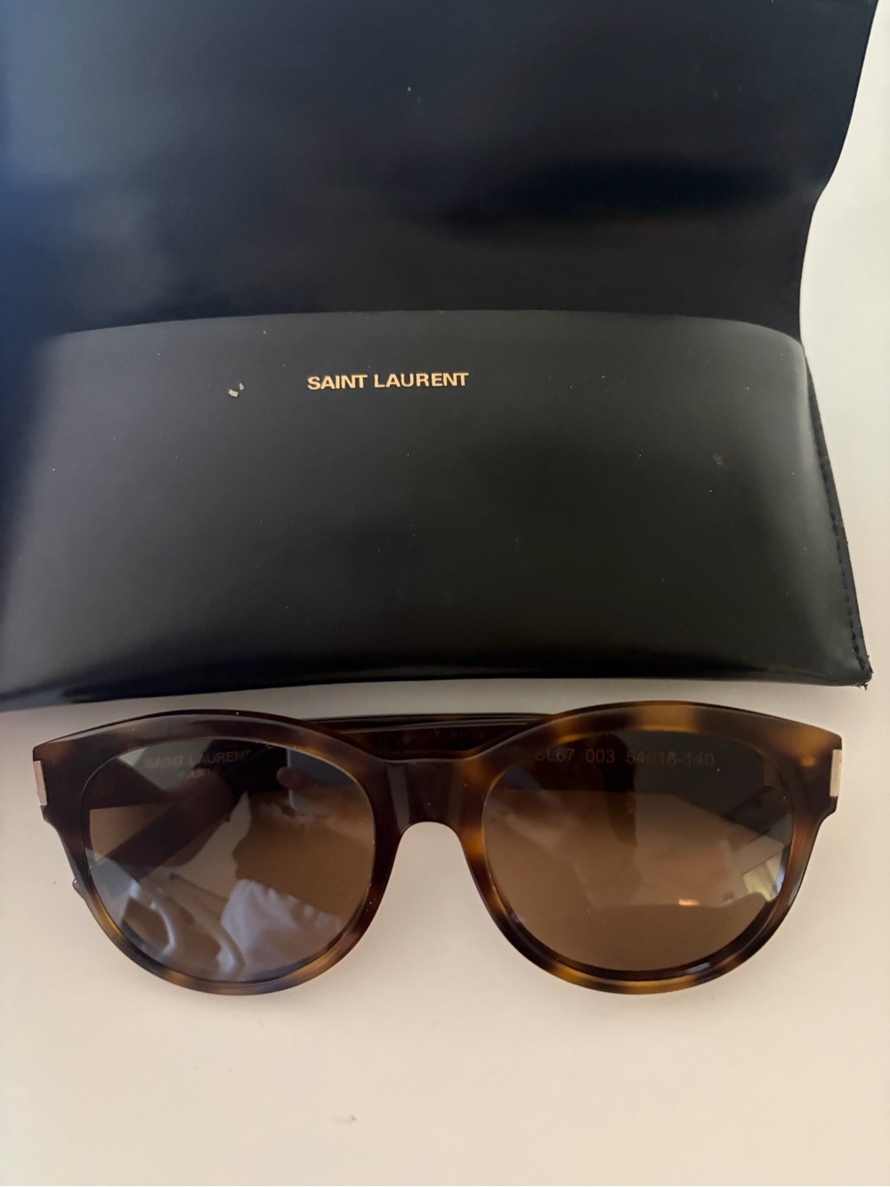 Saint Laurent Women’s Tortoiseshell Sunglasses - Brown Lenses